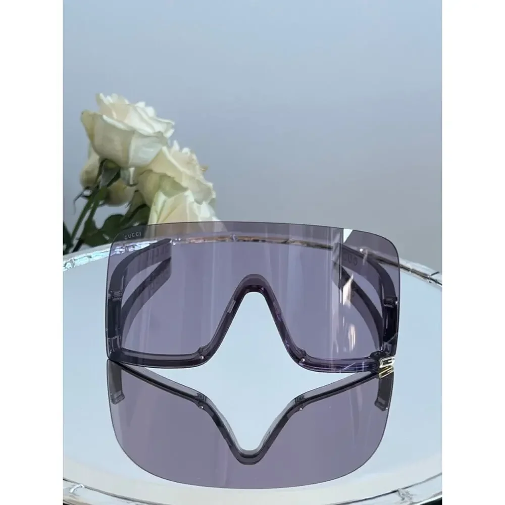NEW Gucci GG1631S Purple Mask Shield Sunglasses